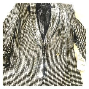 ZARA Metallic Blazer Dress